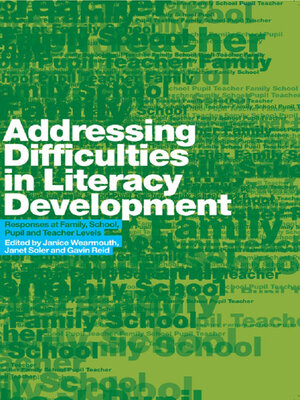 cover image of Addressing Difficulties in Literacy Development